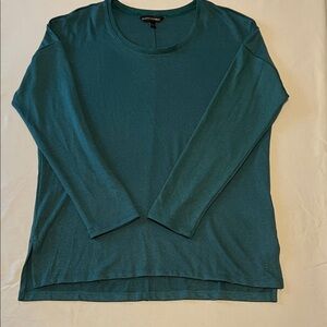 Banana Republic - M -  Teal Minimalist Long Sleeve Knit Tunic Top
